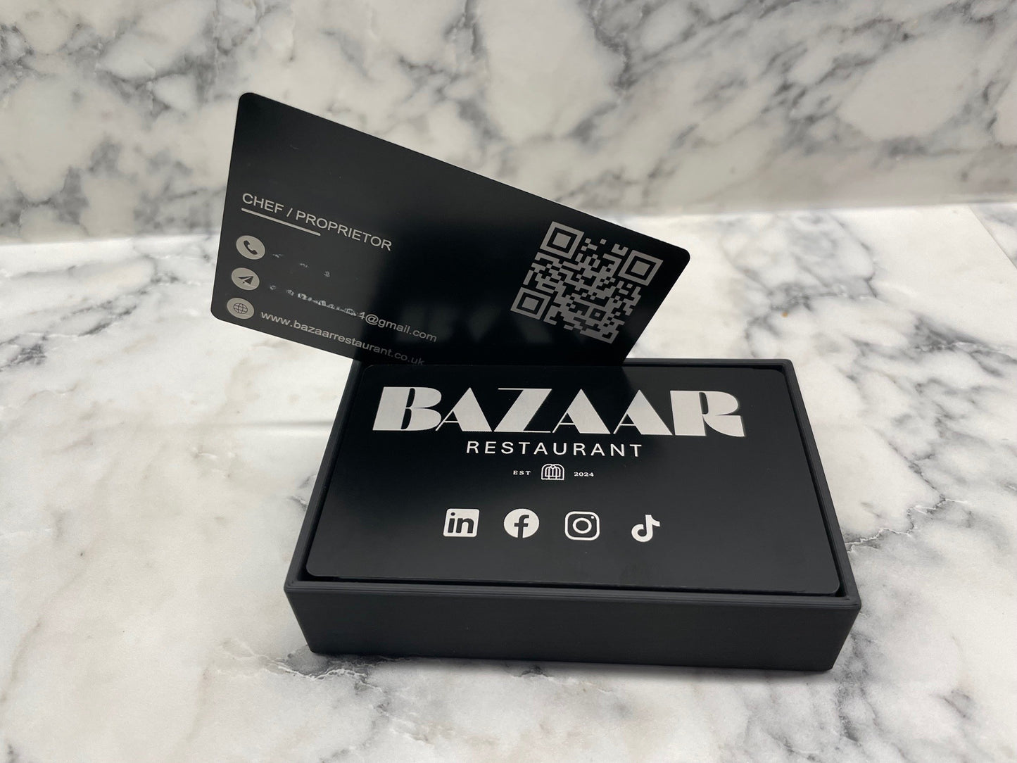 Personalised Branded Aluminium Business Cards