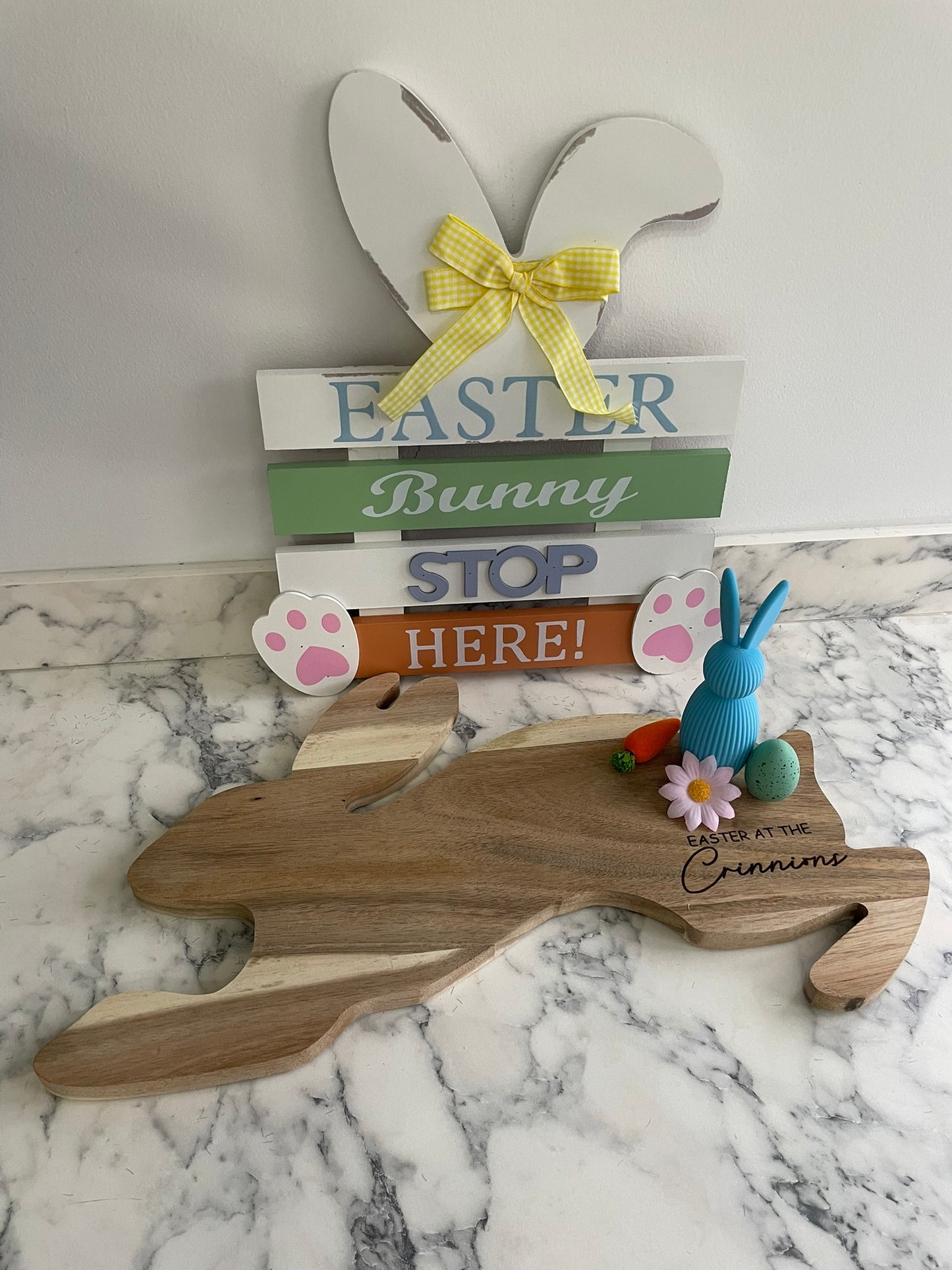 Personalised Wooden Easter Chopping / Display Board