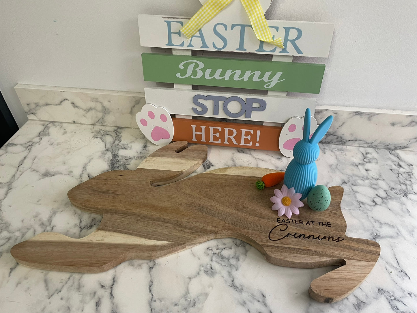 Personalised Wooden Easter Chopping / Display Board