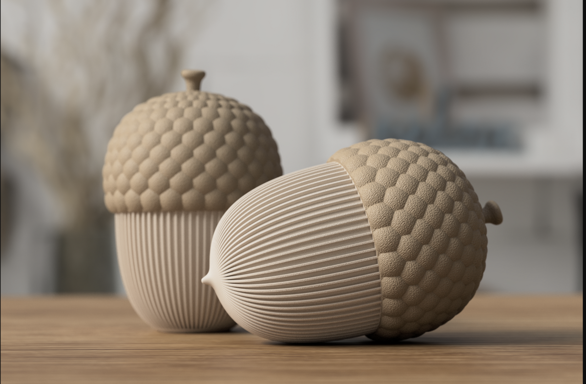 Decorative Acorn Container