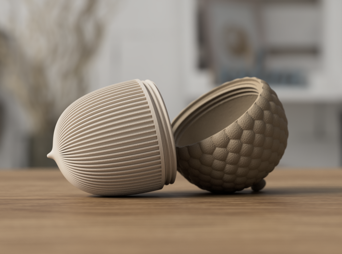 Decorative Acorn Container