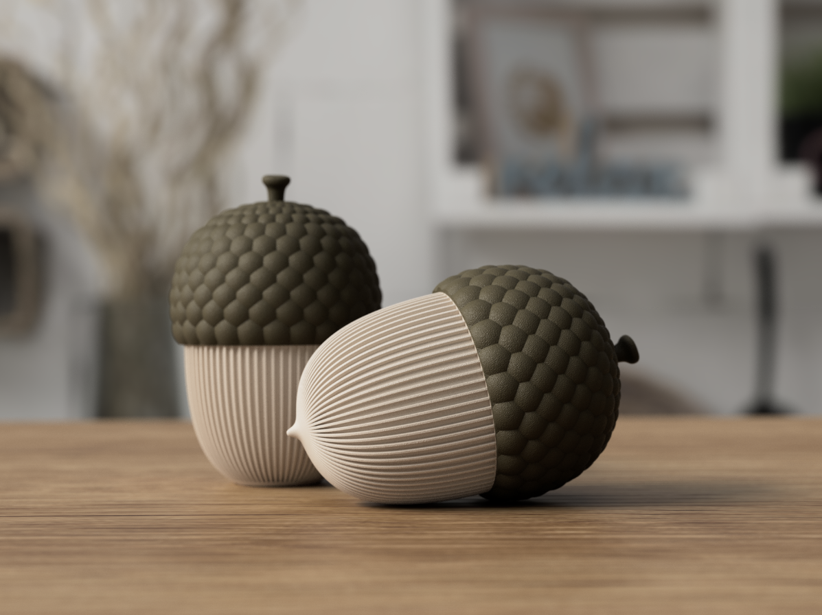 Decorative Acorn Container