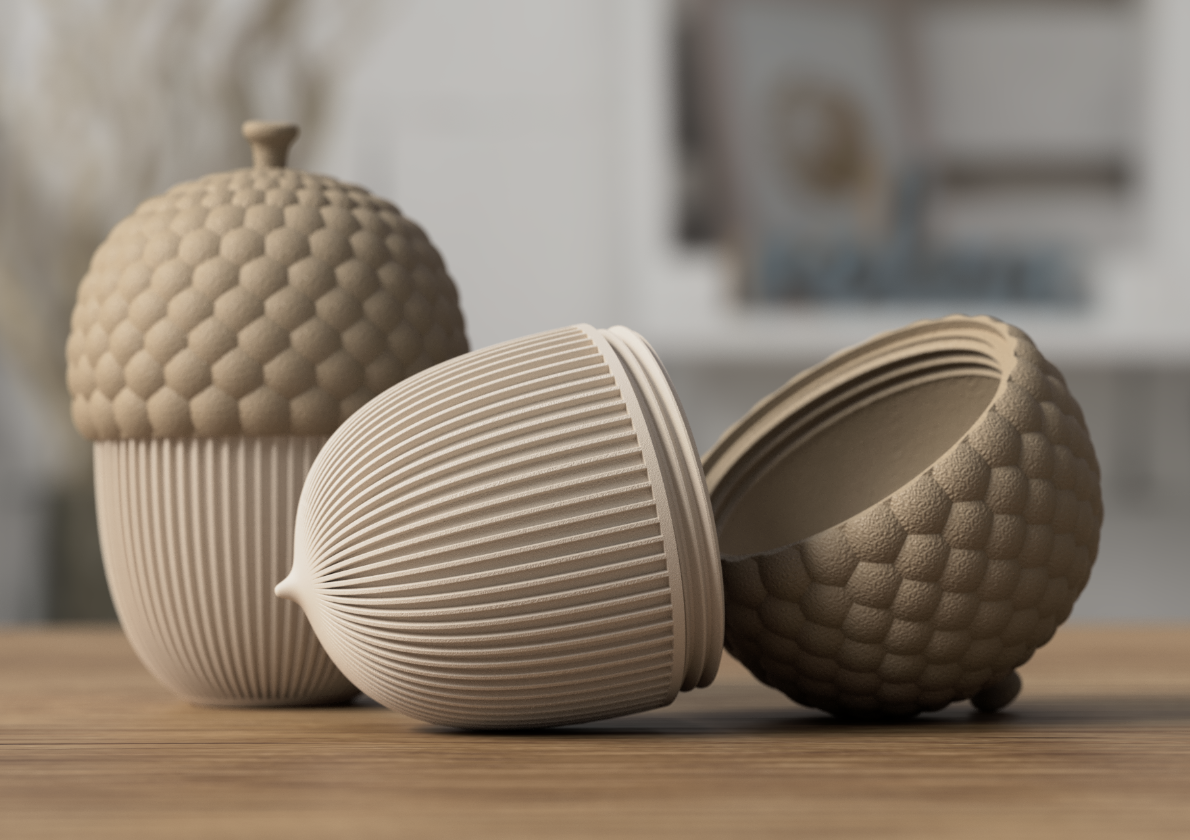 Decorative Acorn Container